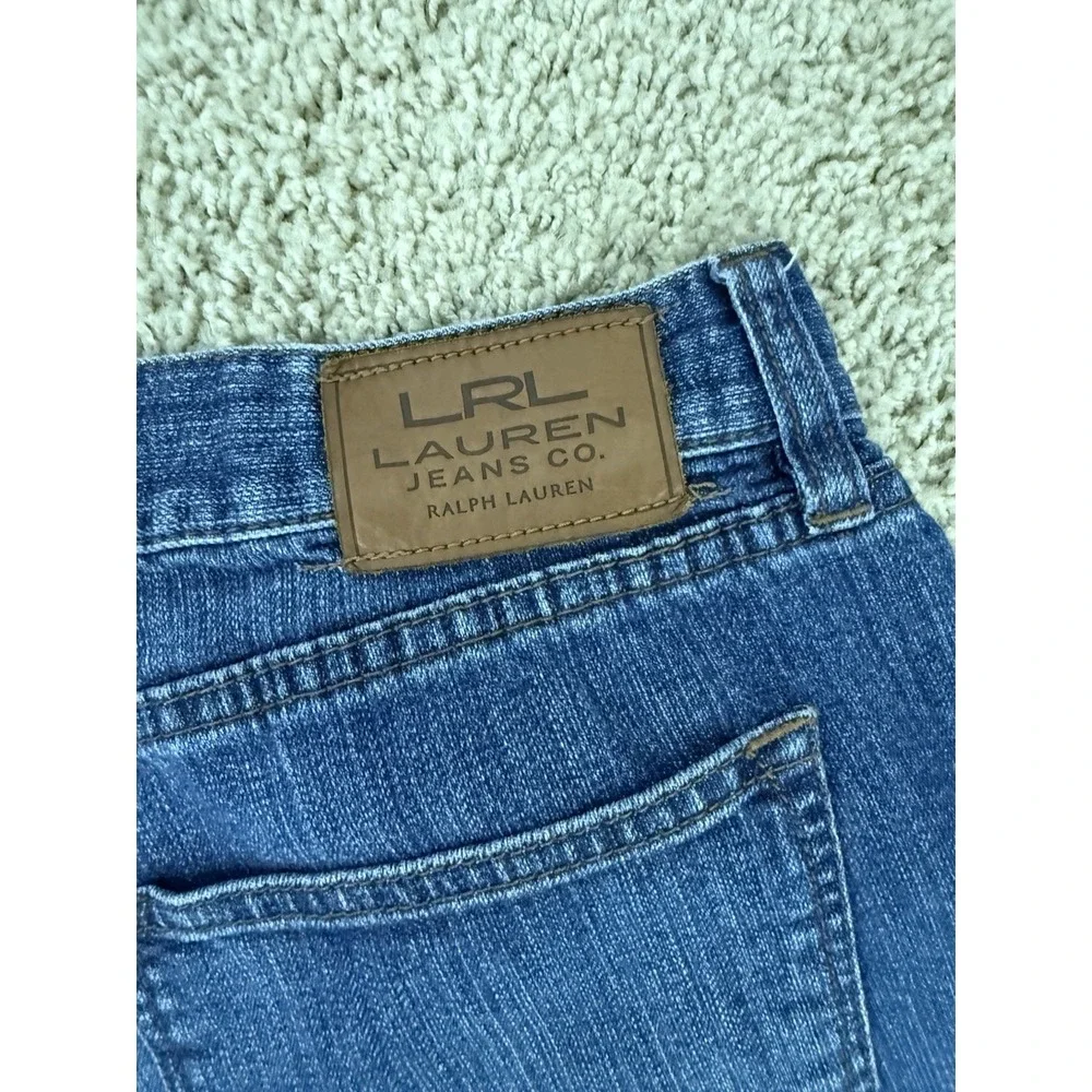 Ralph Lauren Jeans Co Bermuda Jean Shorts Womens 6 Jorts Blue Straight Stretch